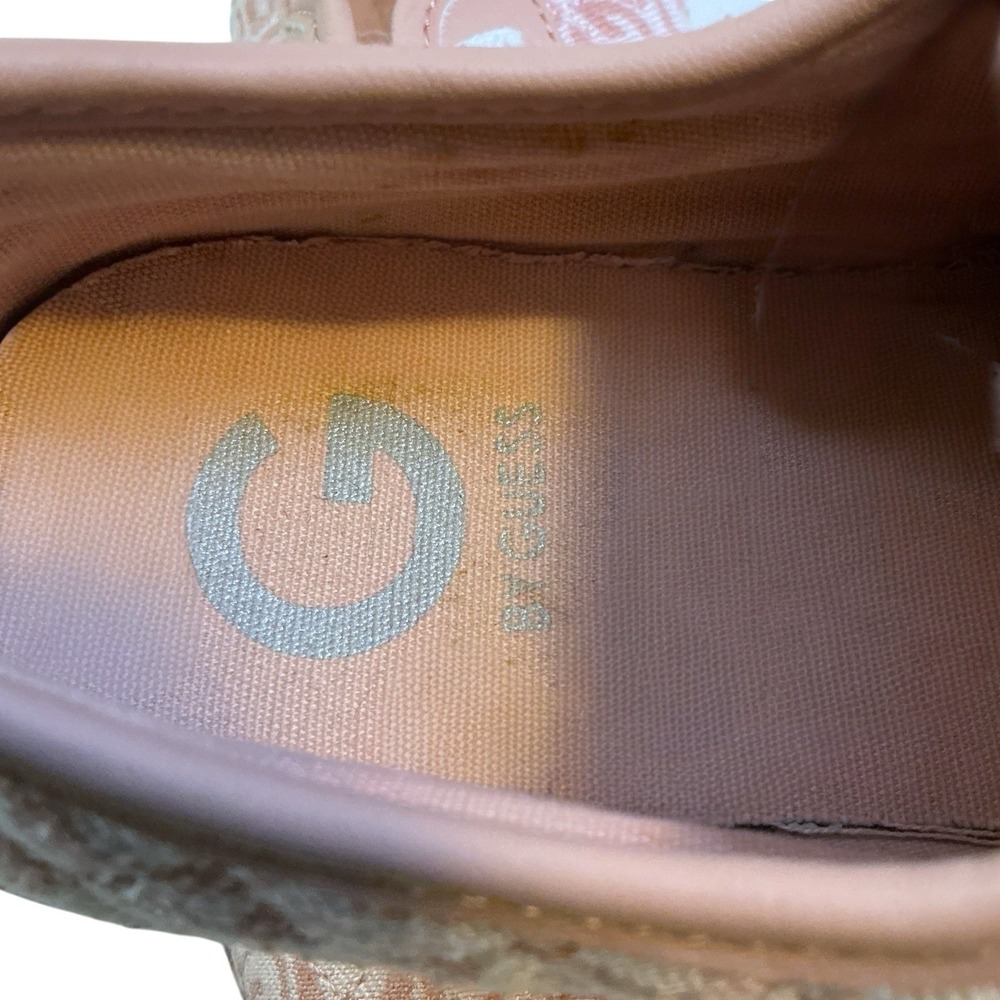 G by Guess Shoes Womens 8.5 M Tannur 3 Sneakers Pink Canvas Round Toe Lace Up - Picture 14 of 15